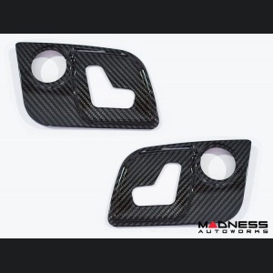 Maserati Levante Interior Trim - Carbon Fiber - Seat Adjuster Switch Cover Trim Set - Feroce Carbon